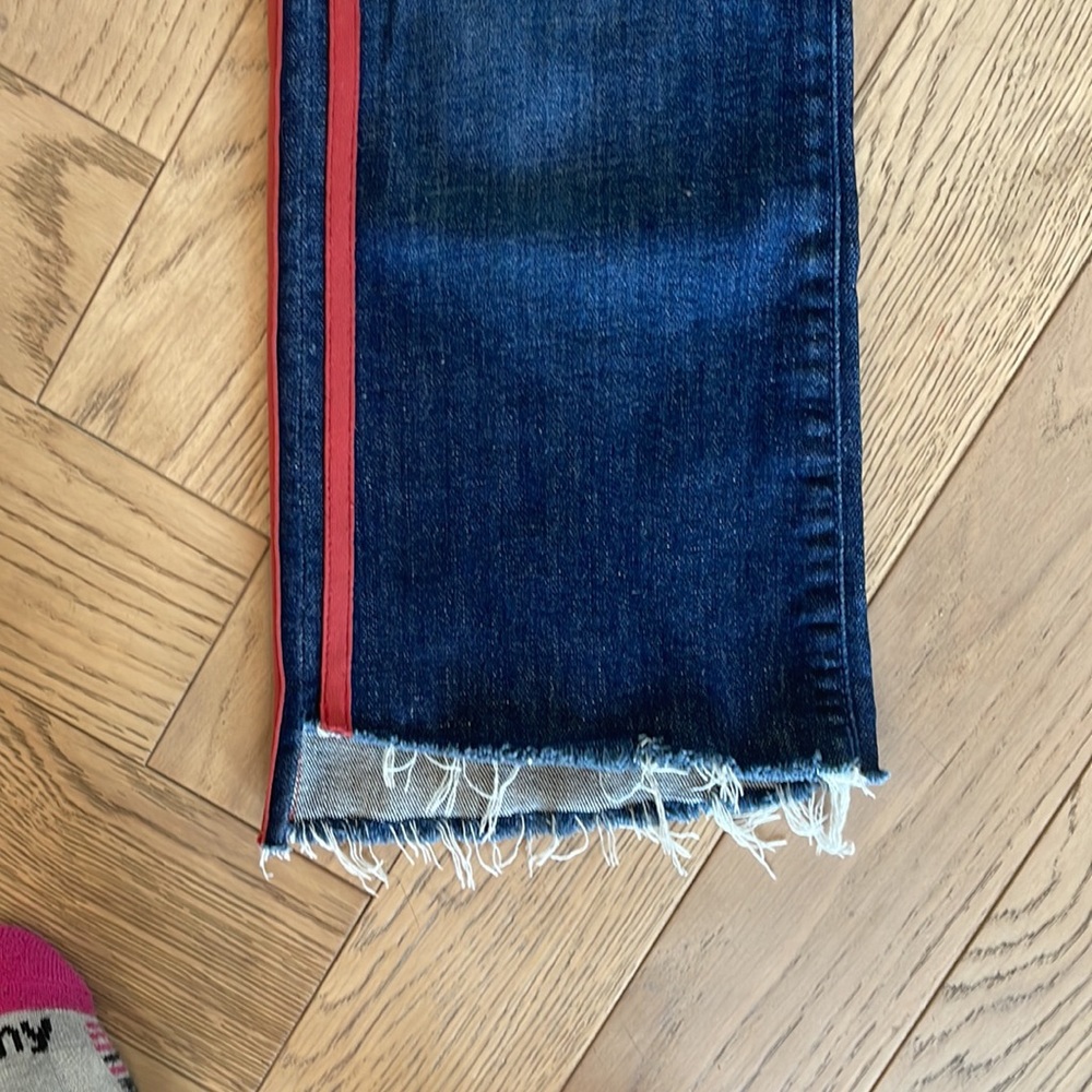 Mother trendy sporty jeans